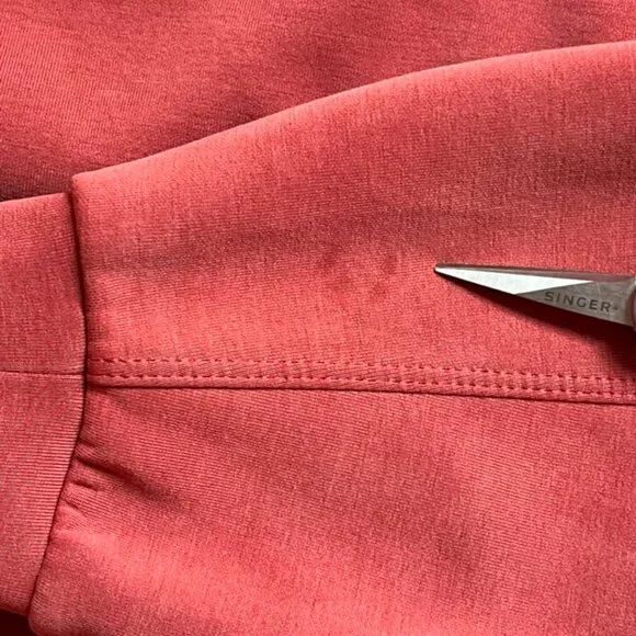 Lululemon Perfectly Oversized Cropped Crew Softstreme Cayenne Size XS - Picture 7 of 10